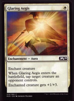 Glaring Aegis - 18 Regular not foil MTG M20