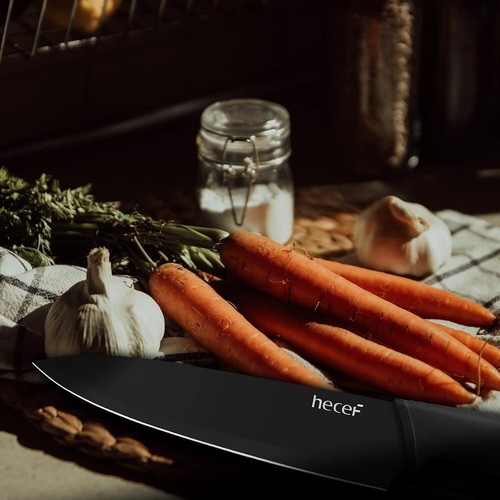 Cuchillos Cocina Set, Cuchillos Acero Inoxidable, Juego 6 Piezas - Hecef - Imagen 7 de 12