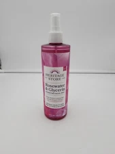 Heritage Store Rosewater & Glycerin Hydrating Facial Mist Daily Use Face New 