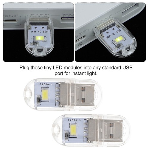 4 Pack USB Night Light Child Portable for Car Ambient Lighting Interior - Afbeelding 10 van 12