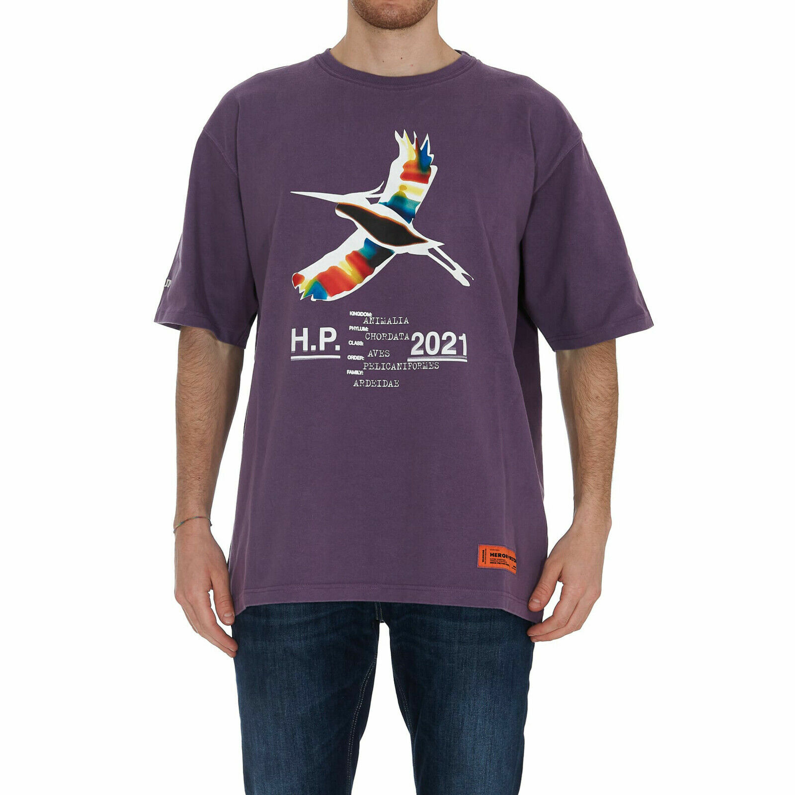 Buy HERON PRESTON purple man t-shirt in 