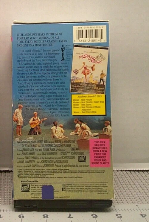 The Sound Of Music VHS VCR Video Tape Movie Julie Andrews  Used - Image 3 of 4