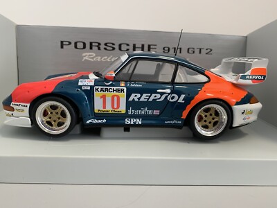 UT MODELS 1/18 39632 Porsche 911 GT2 1996 (993) A. De Orleans/Saldana REPSOL