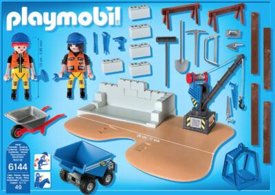【プレイモービル】playmobil 6144 スーパーセット建築現場・建設現場 プレイモービル】playmobil 6144 スーパーセット建築現場・建設