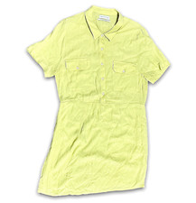 Urban Outfitters Short Sleeve Knee Length Dress Women's Size Large L Yellow