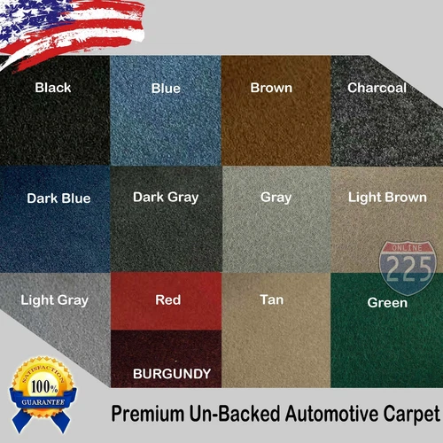 All Colors Upholstery Durable Un-Backed Automotive Carpet 40" Wide - By Yard LOT - product listing photo