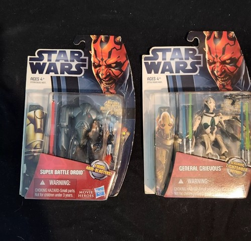 Star Wars Movie Heroes Action Figures Super Battle Droid & General Grievous
