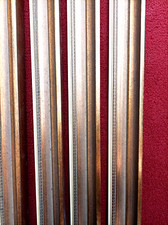 Lot de 4 baguettes en bois doré Louis XVI années 1970 - L 65 + 68 cm - lot 5