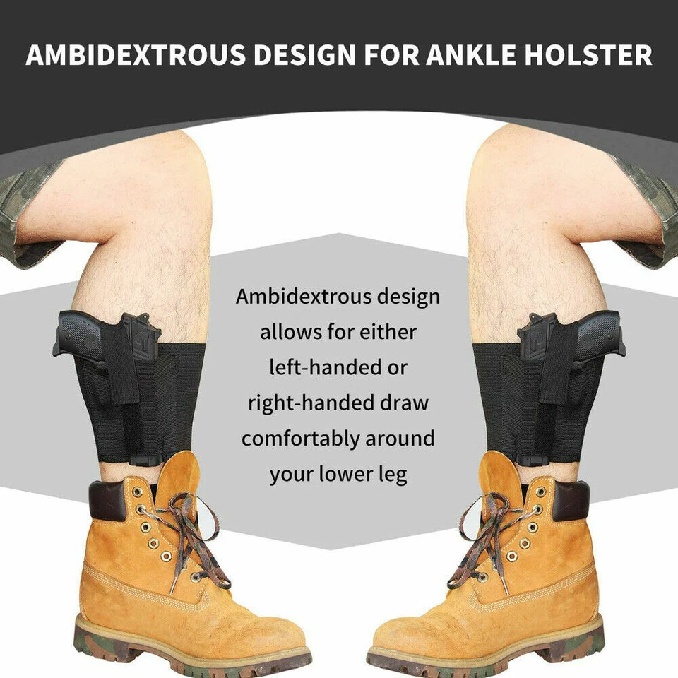 Tactical Handgun Ankle Holster Universal for Concealed Carry for Small Pistol - Image 2 of 4