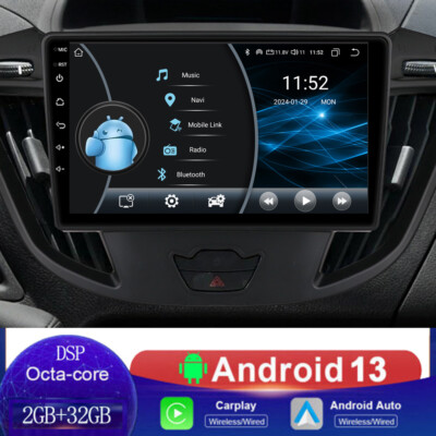 8Core DSP Android 13 For Ford Transit Custom GPS Radio Car Player Stereo Carplay