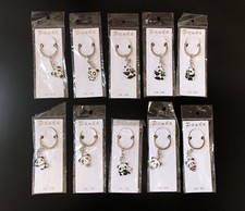 PANDA BEAR KEYCHAIN Metal Key Chain - Set of 10