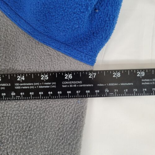 Giacca Nike vintage uomo XL grigia etichetta pile varsity cappotto snap davanti anni 80 90 blu - Foto 13 di 15