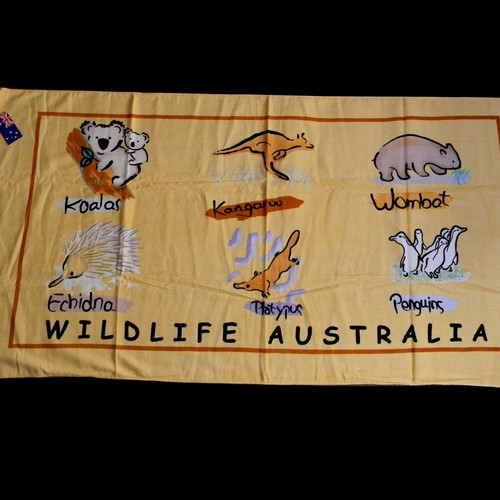 Australian Souvenir Australia Animals Design Quality Cotton Beach Surf Towel NEW - Picture 10 of 10