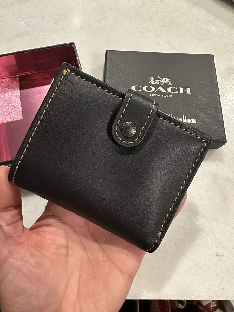 Small coach online wallet black