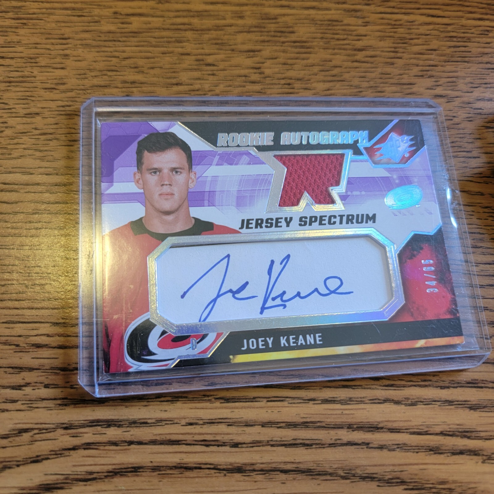 2021-22 spx hockey rookie autograph jersey spectrum. winning materials super - Picture 6 of 16