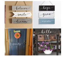 Inspirational Words Saying Stencils Template for Painting on Wood Wall Art 19 Pc