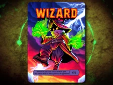 Wizard 0/1 Full Art Token [by Darkside Tokens] Magic the Gathering MTG!