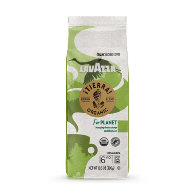 Lavazza Tierra! Organic Planet Ground Coffee, Light Roast, 10.5 Oz