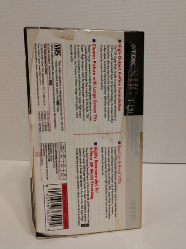 3 PACK TDK T-120 S-HG 6 Hrs BLANK Video VHS Cassette Tapes NEW Super High Grade - Picture 3 of 4