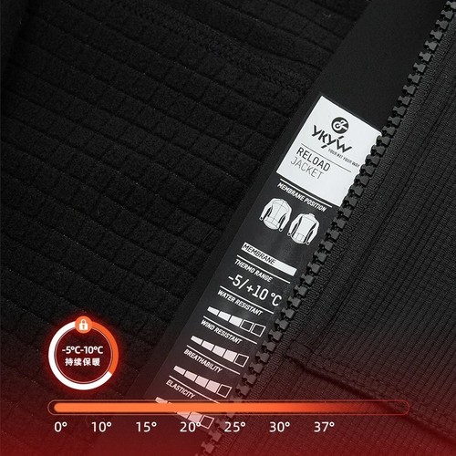 YKYWBIKE Men Cycling Jacket Winter Thermal Fleece Bicycle Tops Waterproof 0°C - Picture 7 of 58