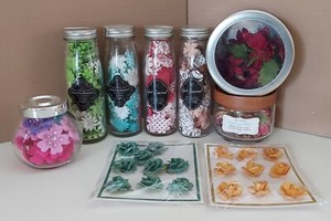 Lot of 9 Recollections Prima Got Flowers floral embellishments HTF NLA