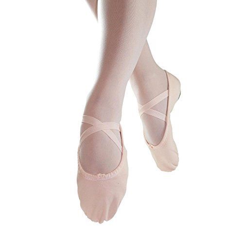 SAOLA Danzcue Ciabatta da Balletto in Tela con Suola Spaccata per Bambini