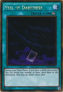 Veil of Darkness - PGL2-EN071 - Gold Rare - Unlimited Edition x3 - Near Mint