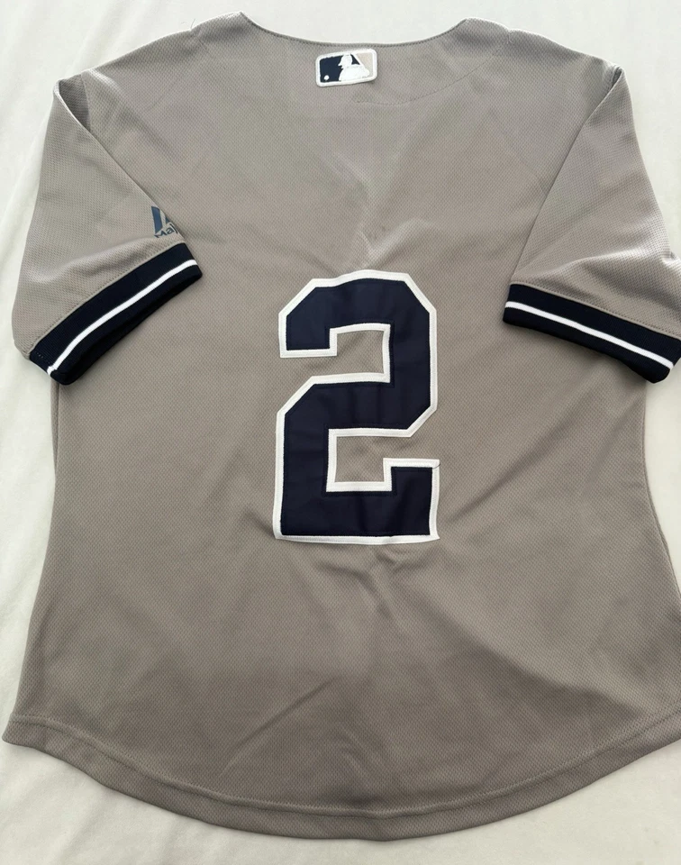 New York Yankees Derek Jeter Vintage Majestuoso Cosido Mujeres Pequeño (370) Foto 3 de 4