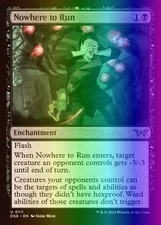 MTG Nowhere to Run (111/499) Duskmourn House of Horror LP FOIL