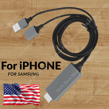 1080P HDMI Mirroring Cable Phone to TV HDTV Adapter Cord for iPhone iPad Android