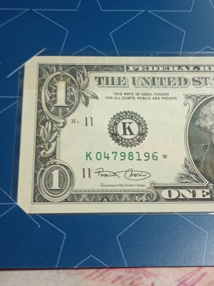 2001 K DALLAS BEP STAR NOTE IN BEP HOLDER CRISP UNC COND (K04798196*) - Image 2 of 4