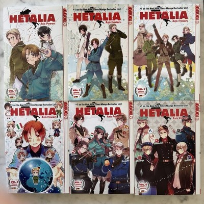 Hetalia Axis Power Volume 1 2 3 4 5 6 1-6 Manga English Complete