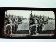 St Mark s Square Venice Italy Glass Stereoview c1865