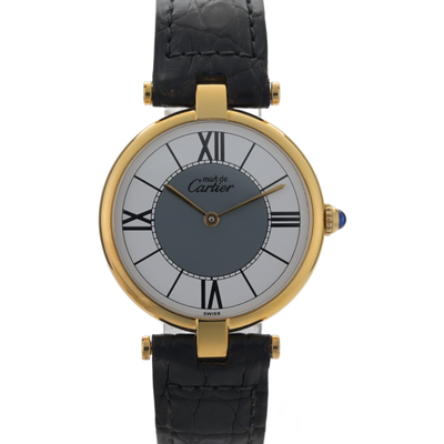 Cartier Must Vermeil 925 590003 White & Gray Roman Dial 30mm  display picture 1
