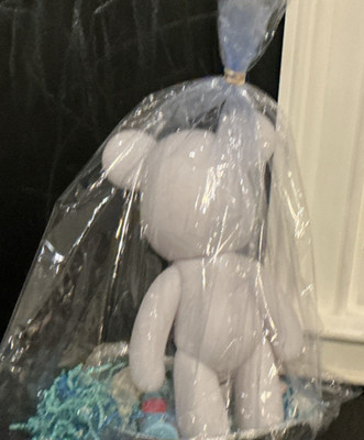 White Plush Teddy Bear in Original Unopened Packaging