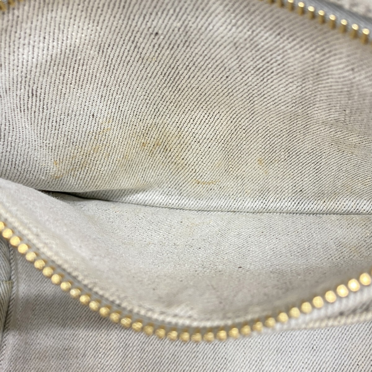 Prada Handbag Canapa Denim Blue Gold Hardware 2way Bag Used Ladies from japan thumbnail 10