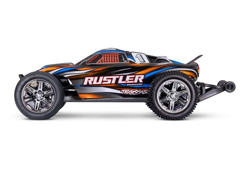 Traxxas 37354-4 Rustler HD 2WD BL-2S RTR orange 65km/h - Bild 2 von 4