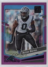 2023 Panini Clearly Donruss Purple 23/199 Brian Burns #8 19a0