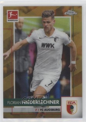 2020-21 Topps Chrome Bundesliga Gold Refractor 2/50 Florian Niederlechner #5 0s3