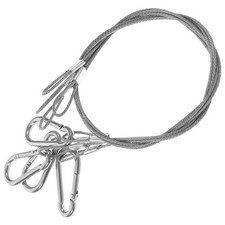 4 Pcs Heavy Duty Security Cable Rope With Stainless Steel for Stage Light