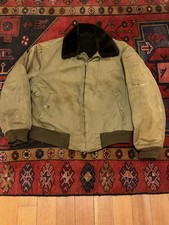 Vintage 1940’s USAF B-15 Type Flight Jacket Canvas WW2 WWII Air Force Sz M Rare