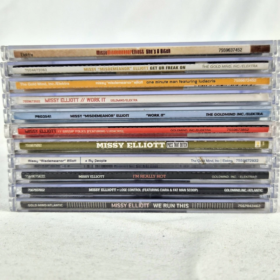 MISSY ELLIOTT 11x CD Singles Work It Freak On Pass That Dutch Aus Copies + Promo - Image 2 of 4