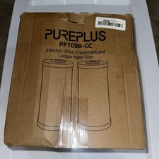 5 Micron 10" X 4.5" Whole House Sediment and Carbon Water Filter Replacement ...