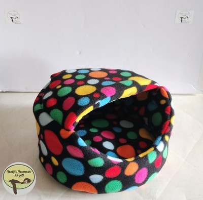 Hunty's gemütliche 10 Zoll Kuschelkapsel/Bett/Versteck. Ratte, Igel, Frettchen, Meerschweinchen usw.