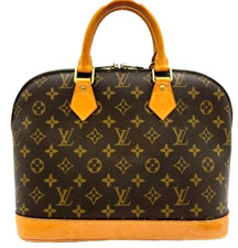 Louis Vuitton Alma PM M51130 Monogram Hand Bag Brown Top Handle LV