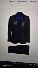 Douglas Hayward Black Paisley Patterned Hawthorn Two Piece Suit 42R 36/32