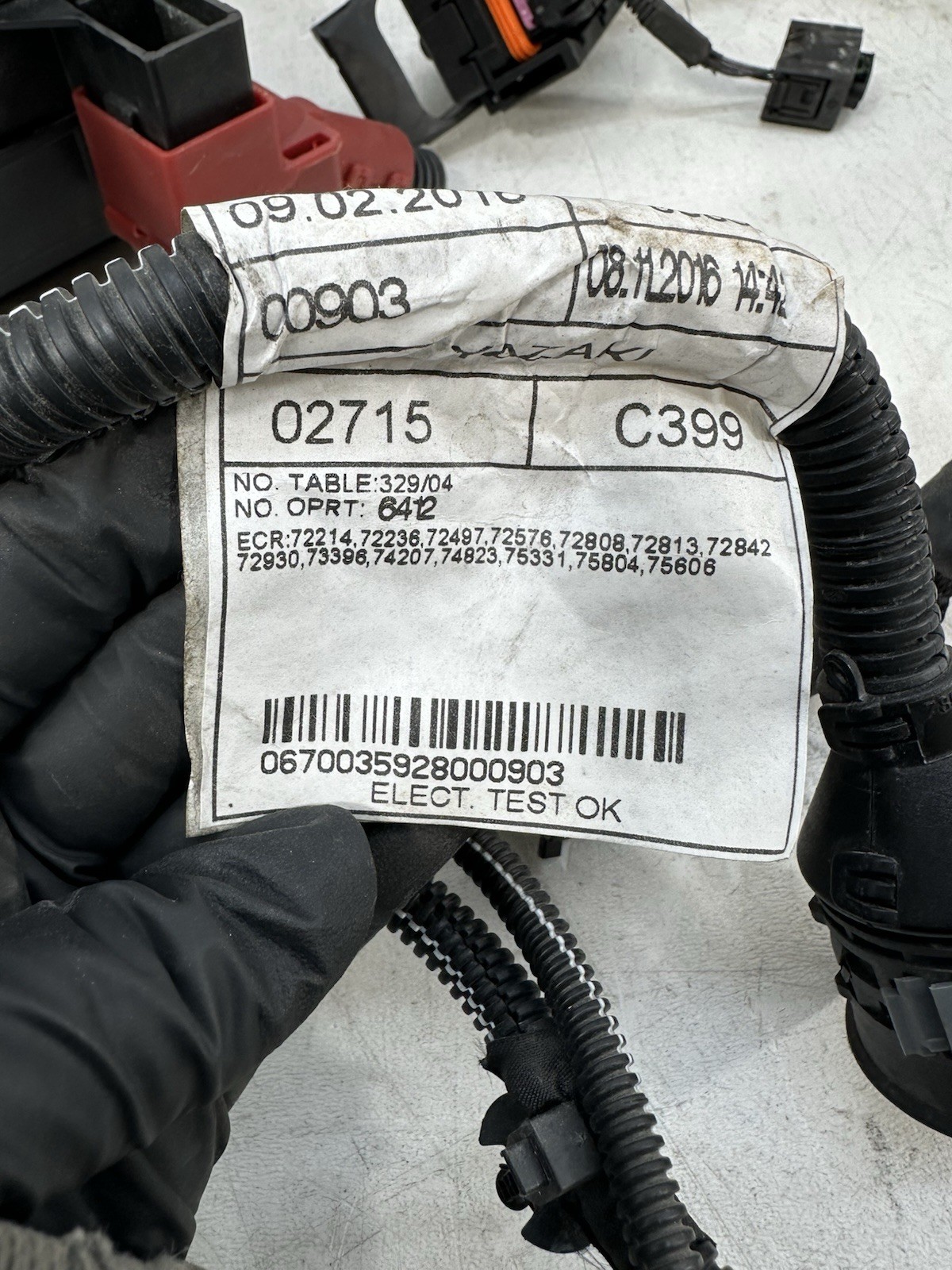 2014 - 2024 MASERATI GHIBLI 3.0L ENGINE BAY WIRE WIRING HARNESS OEM 06700359280