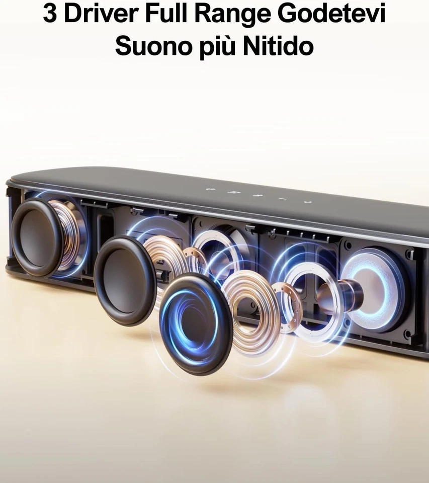 ULTIMEA 5.1ch Soundbar Impianto Surround Virtuale per TV App Controllo A30 - Immagine 2 di 4