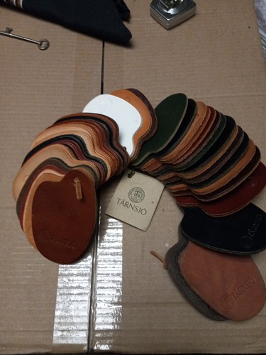 44 TARNSJO Leather Swatch assorted Samples 3” X 4 1/4” arts crafts Bags