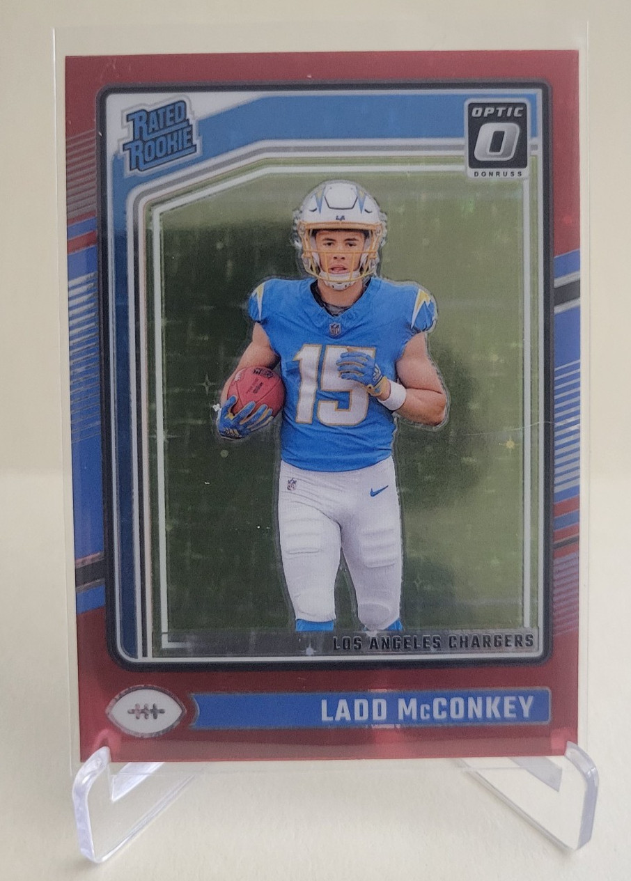 2024 PANINI DONRUSS OPTIC LADD MCCONKEY RATED ROOKIE RED STARS PRIZM #266